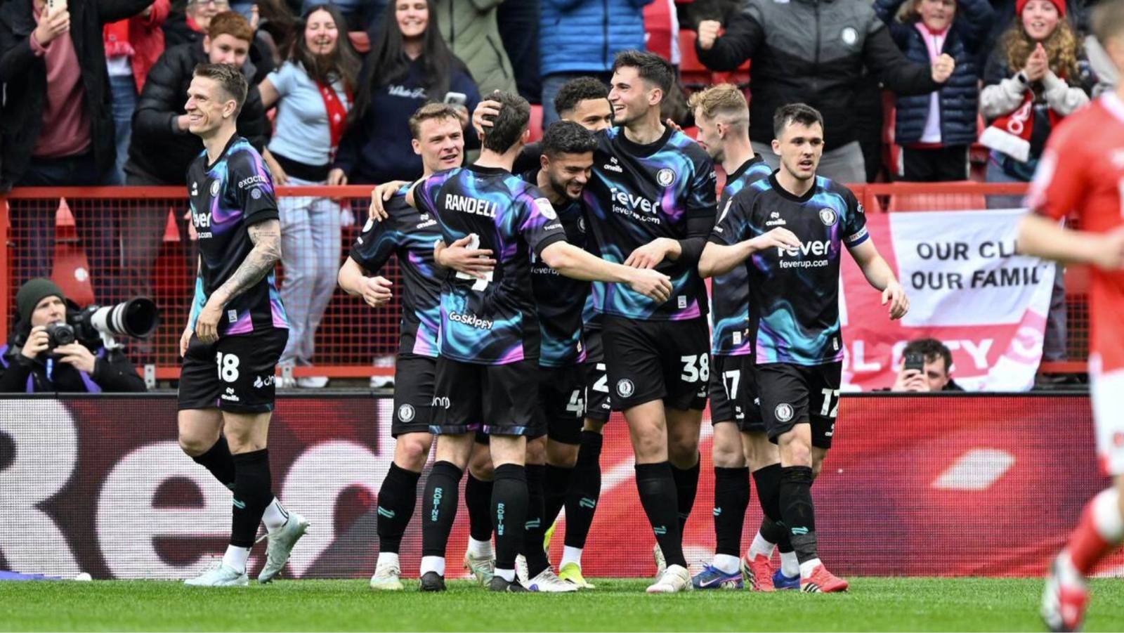 Noah Eile celebrates scoring Bristol City’s winner in boss Roy Hodgson’s first game