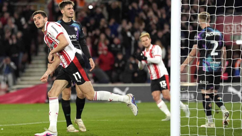 Southampton&rsquo;s Ross Stewart celebrates scoring