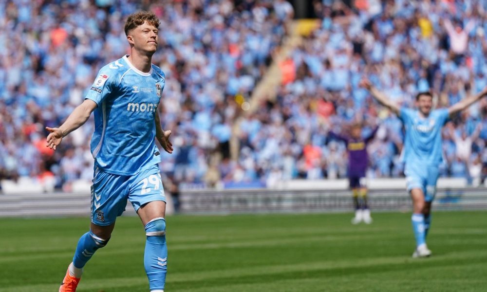 Victor Torp put Coventry City ahead for the second time against Wrexham