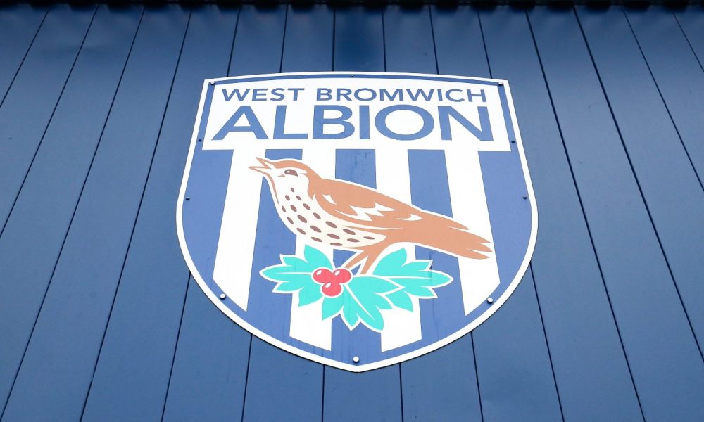 General view of the West Bromwich Albion crest at The Hawthorns