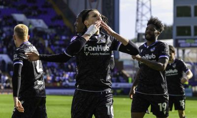 Yusuf Akhamrich celebrates his winner for Bristol Rovers