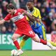 Middlesbrough’s Aidan Morris (left) and Southampton’s Cyle Larin battle for the ball