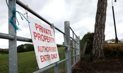 A general view of a Private Property sign at Rockliffe Park, Middlesbrough’s Training Ground