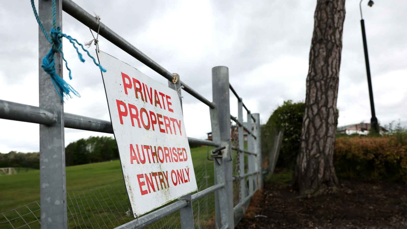 A general view of a Private Property sign at Rockliffe Park, Middlesbrough’s Training Ground