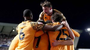 Mohamed Belloumi celebrates scoring for Hull City