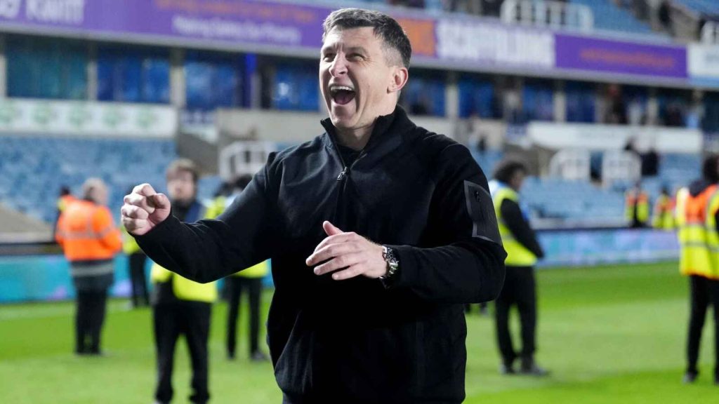 Hull City boss Sergej Jakirovic celebrates victory