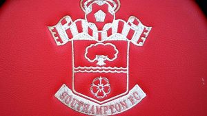 A close up of a Southampton badge