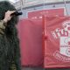 A Southampton fan in camouflage at the home clash with Middlesbrough