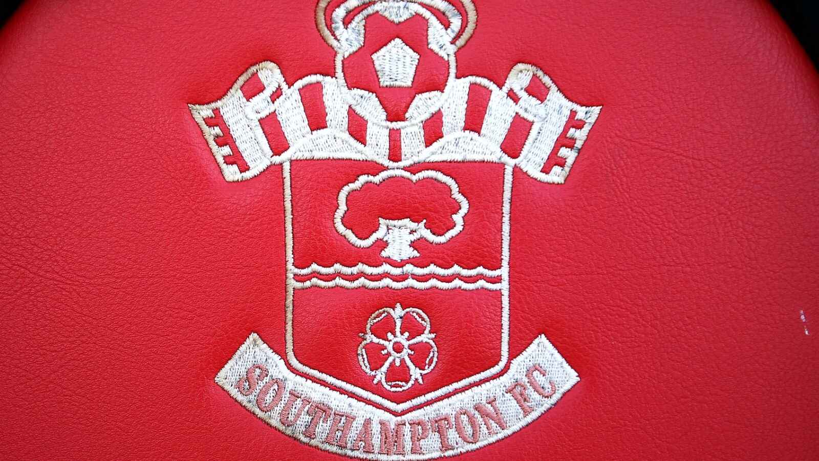 A close up of a Southampton badge