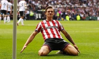 Sheffield United’s Sydie Peck celebrates scoring the winner