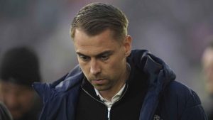 Southampton head coach Tonda Eckert pictured before the Championship play-off semi-final second leg against Middlesbrough