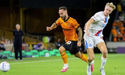 Wolves’ Adam Armstrong surges forward against Blackburn Rovers last weekend