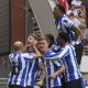 Sheffield Wednesday celebrate Callum Slattery’s opener