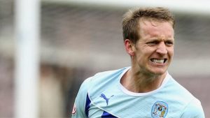 Carl Baker in action for Coventry City