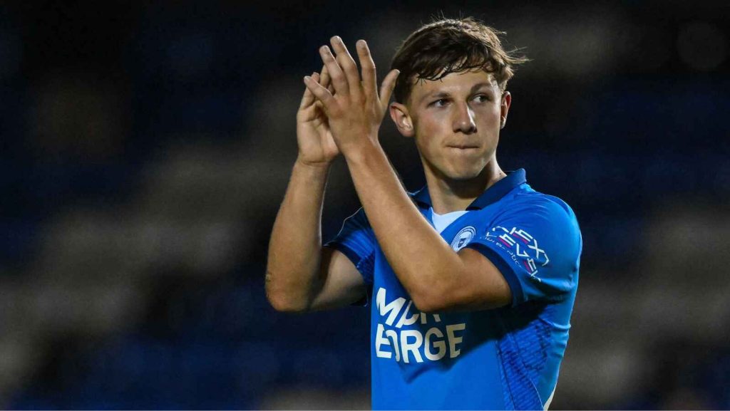 Peterborough United’s Harry Leonard scored twice against Watford.