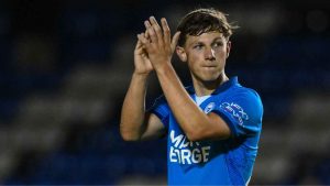 Peterborough United’s Harry Leonard scored twice against Watford.