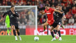 Kyle Joseph on the burst for Middlesbrough against Wrexham in the Carabao Cup last weekend.