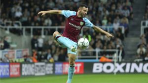 Phil Bardsley in his Burnley days.