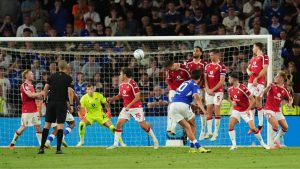 Rubin Colwill produces a stunning stoppage-time free-kick to earn Cardiff City a draw.