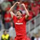 Middlesbrough hero Will Lankshear celebrates scoring against Lincoln City.
