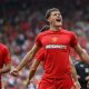 Middlesbrough striker Will Lankshear celebrates his opening goal