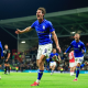 Birmingham City’s Phil Neumann wheels away after scoring their winning goal.