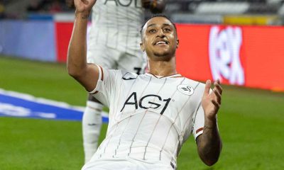Striker Adam Idah has helped Swansea City to top spot in the Championship
