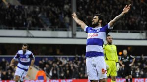Charlie Austin celebrates another goal for QPR