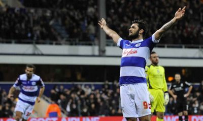 Charlie Austin celebrates another goal for QPR