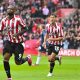 Cyle Larin scored twice for Southampton.