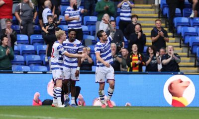 Jack Marriott celebrates his second goal for Reading