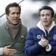 Wrexham co-owners Ryan Reynolds (left) and Rob Mac on the sidelines at the Racecourse Ground.