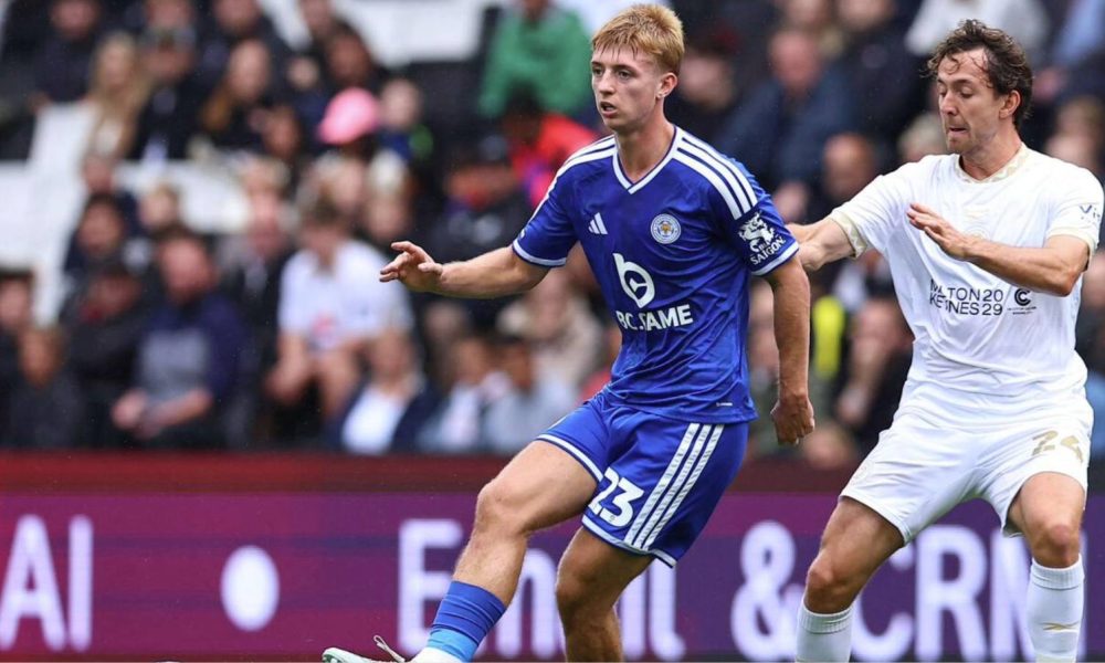 Tommy Watson, left, is enjoying his football at Leicester City.