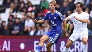 Tommy Watson, left, is enjoying his football at Leicester City.