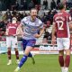 Will Keane celebrates scoring for Reading against Northampton Town last season.