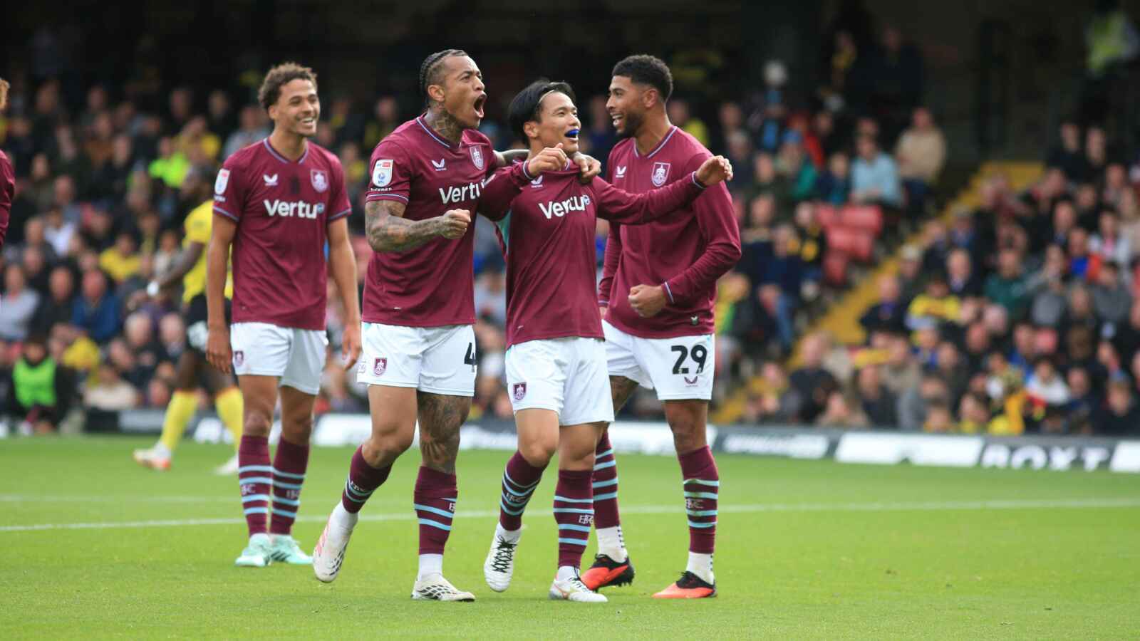 Burnley finally ended their long wait for a win with a 4-0 victory over Watford.
