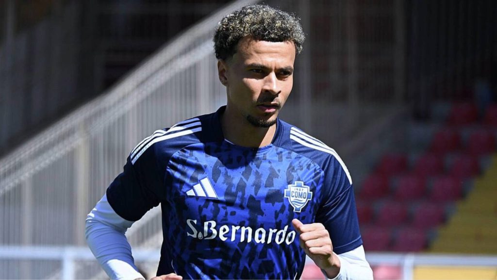 Former Tottenham Hotspur, Everton and MK Dons midfielder Dele Alli pictured at Como