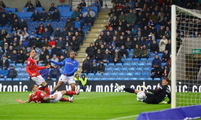Chesterfield’s Josh Koroma scores the opener