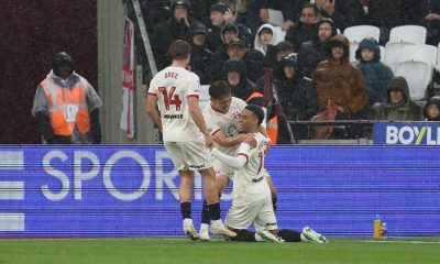 Southampton’s Lewis Dobbin celebrates scoring their third