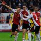Luca Woodhouse savours his winner for Exeter City