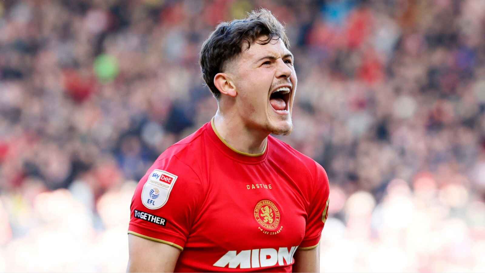 Middlesbrough’s Will Lankshear celebrates his leveller
