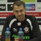 Southampton manager Tonda Eckert speaking to the media after the Spygate ruling