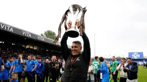 Dave Challinor savours National League title glory with Stockport County in 2022
