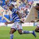 Reading’s Udoka Godwin-Malife, left. savours his equaliser