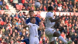 Middlesbrough’s Will Lankshear rises high to head the winner