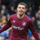 Burnley’s Zeki Amdouni celebrates scoring their second goal