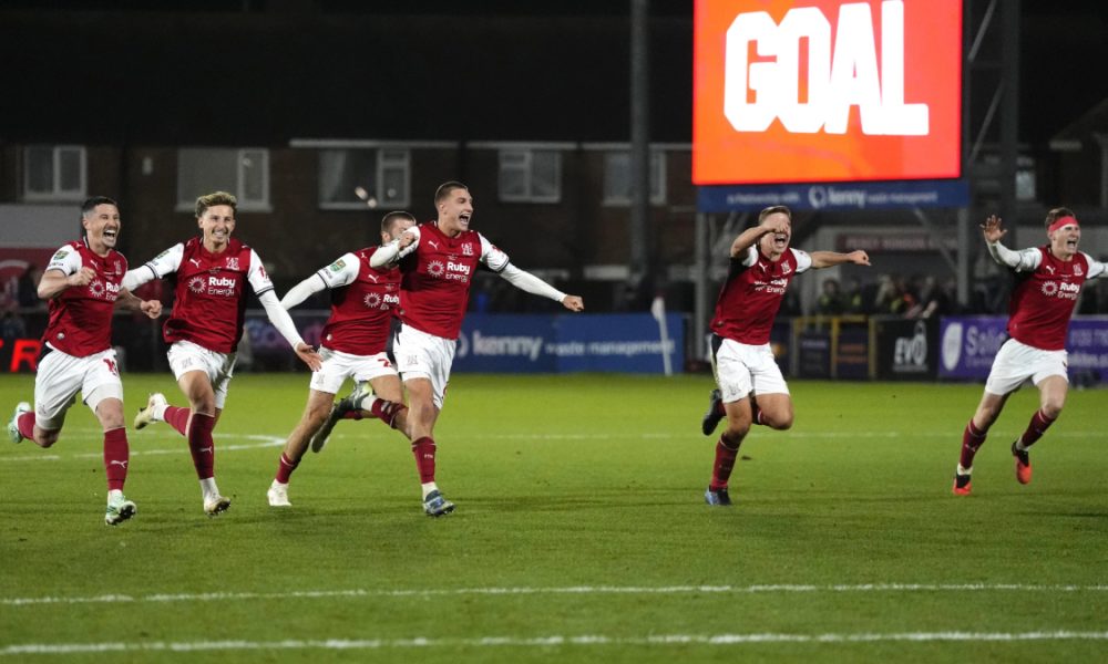 Arsenal stunned by League Two Fleetwood Town as underdogs secure shock shootout win