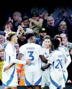 Leeds United comfortably beat Plymouth Argyle 3-0