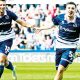 GOT ’EM LICKED: Camiel Neghli celebrates scoring the Lions’ winner against Boro PICTURES: PSI/Simon Traylen