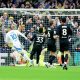 HERE WE GO: Joel Piroe wheels away after scoring Leeds’ opener against Stoke PICTURE: Alamy